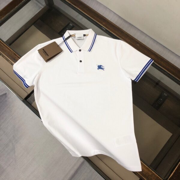 BURBERRY2024年春夏最新のウォーホースナイトシリーズメンズ半袖ポロシャツ - 画像 (2)