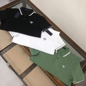 PRADA2024年春夏最新のメンズ半袖ポロシャツ142627