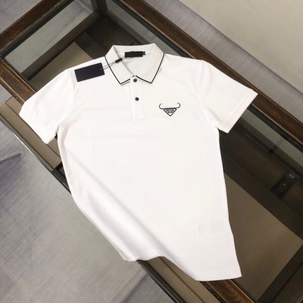 PRADAプラダ2024年春夏最新のメンズ半袖ポロシャツ142631 - 画像 (2)