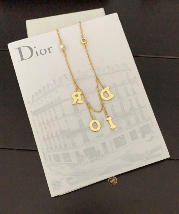 Dior最新モデルフルダイアモンド文字ネックレス139486 - 画像 (5)