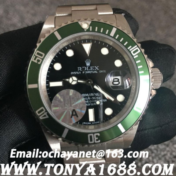 ロレックス サブマリーナ 116610LV，3135ムーブメント搭載 JF工場rlx1148