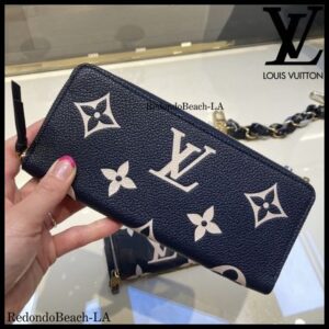 M83594【エレガントなバイカラー】LOUIS VUITTON★Clemence 長財布