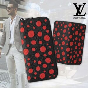 《大人気》ルイヴィトン LV × YK ジッピーウォレット 偽物 長財布 水玉 M81904
