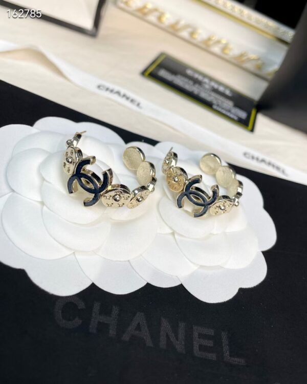 CHANELカウジンブルーダブルCリングイヤリングcc01754 - 画像 (8)
