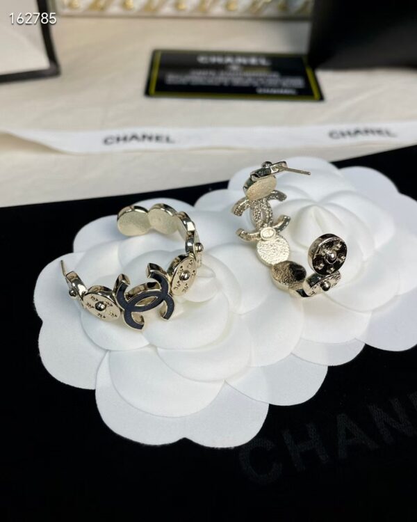 CHANELカウジンブルーダブルCリングイヤリングcc01754 - 画像 (2)
