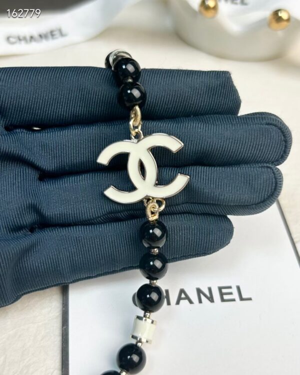 CHANELホワイトエナメルダブルCネックレスcc01831 - 画像 (6)