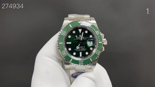 お勧め！ロレックス緑水鬼40 mm 3135ムーブメントトップ品質出荷実写rlx01855