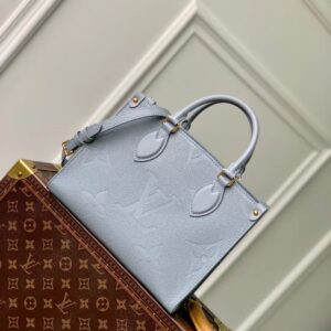 M46840コピー人気 大人可愛い Louis Vuitton オンザゴー PM ハンドバッグ 青