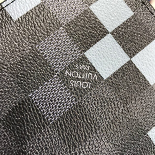 ルイヴィトン偽物ポルトフォイユ・ブラザ N601632 ダミエ・グラフィットブラザ ウォレット - 画像 (7)