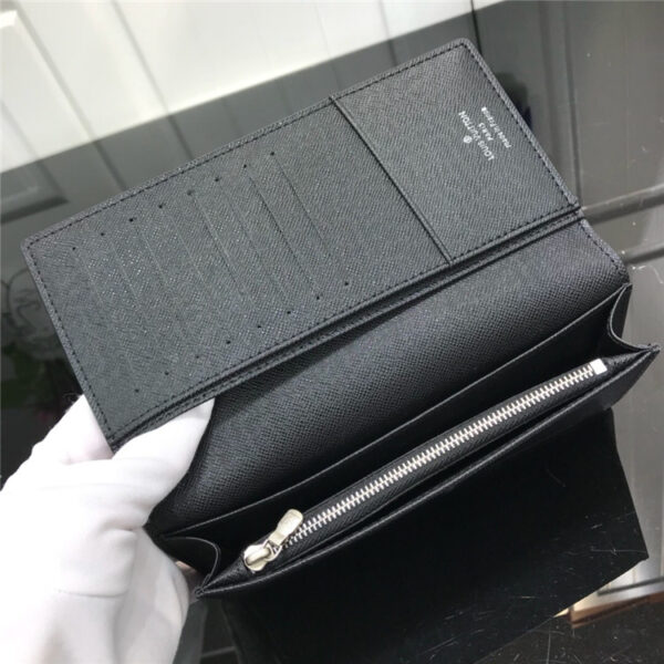 ルイヴィトン偽物ポルトフォイユ・ブラザ N601632 ダミエ・グラフィットブラザ ウォレット - 画像 (9)