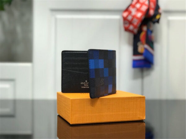 ルイヴィトンスーパーコピー ポルトフォイユ・スレンダー ダミエブルー 財布 N60180 - 画像 (3)